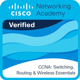 Cisco Networking Academy verified badge — CCNA: Switching, Routing and Wireless Essentials